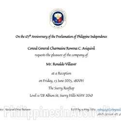 Reception | 127th Anniversary of Philippine Independence | Philippine Consulate General Sydney | 13 June 2025