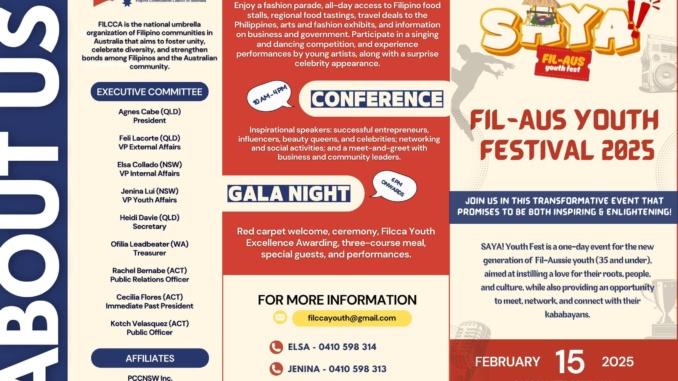 FIL-AUS Youth Festival 2025 filaus youth festival